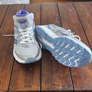 Saucony Gray and Blue Athletic Shoes
